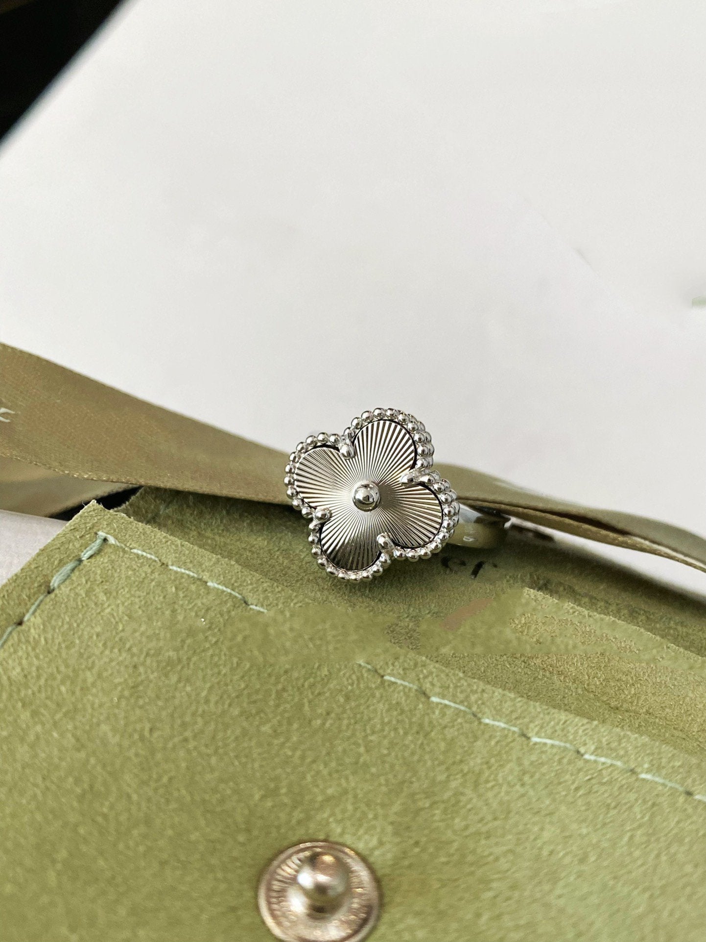 [Elowen Jewels]CLOVER SILVER RING