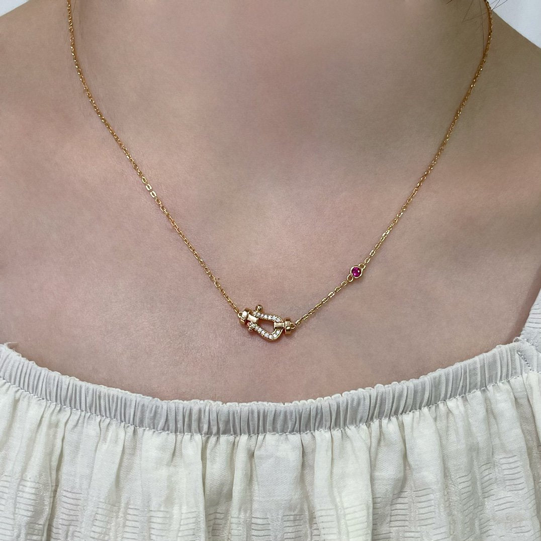 [Elowen Jewels]FORCE 10 DIAMOND PINK GOLD NECKLACE