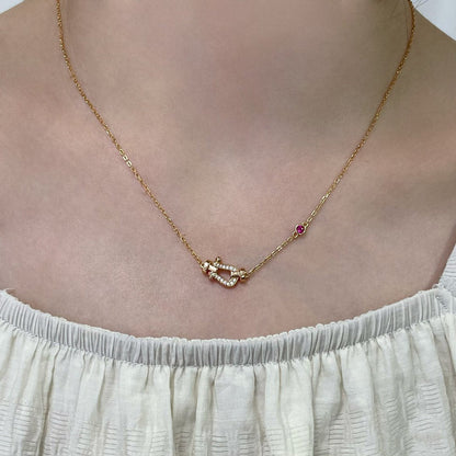 [Elowen Jewels]FORCE 10 DIAMOND PINK GOLD NECKLACE
