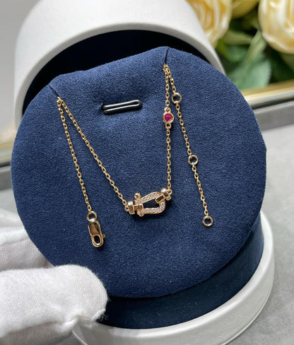 [Elowen Jewels]FORCE 10 DIAMOND PINK GOLD NECKLACE