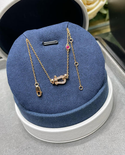 [Elowen Jewels]FORCE 10 DIAMOND PINK GOLD NECKLACE