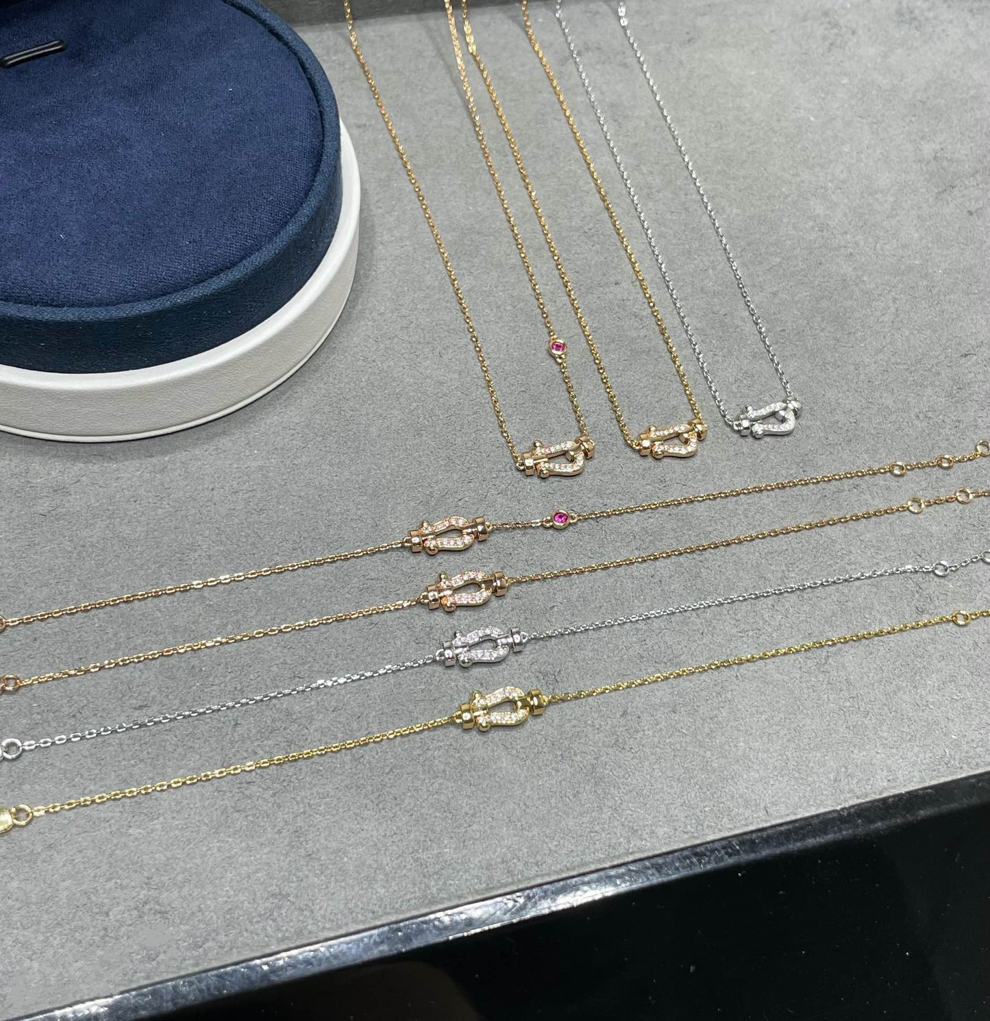 [Elowen Jewels]FORCE 10 DIAMOND PINK GOLD NECKLACE