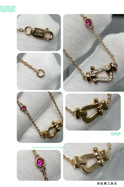 [Elowen Jewels]FORCE 10 DIAMOND PINK GOLD NECKLACE