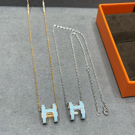 [Elowen Jewels]POP H SKY BLUE NECKLACE