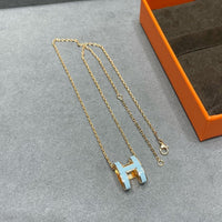 [Elowen Jewel]POP H SKY BLUE NECKLACE