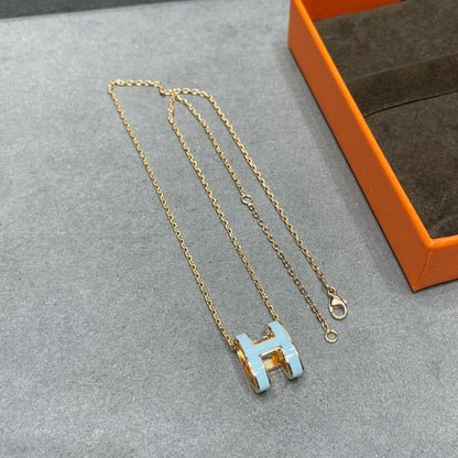 [Elowen Jewels]POP H SKY BLUE NECKLACE
