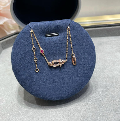 [Elowen Jewels]FORCE 10 DIAMOND CHAIN LINK PINK GOLD BRACELET