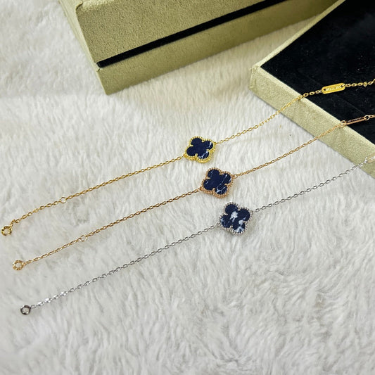 [Elowen Jewels]CLOVER 1 MOTIF PIETERSITE BRACELET