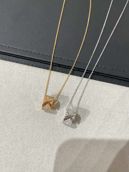 [Elowen Jewels]LIENS EVIDENCE DIAMOND PAVED NECKLACE