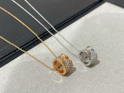 [Elowen Jewels]LIENS EVIDENCE DIAMOND PAVED NECKLACE