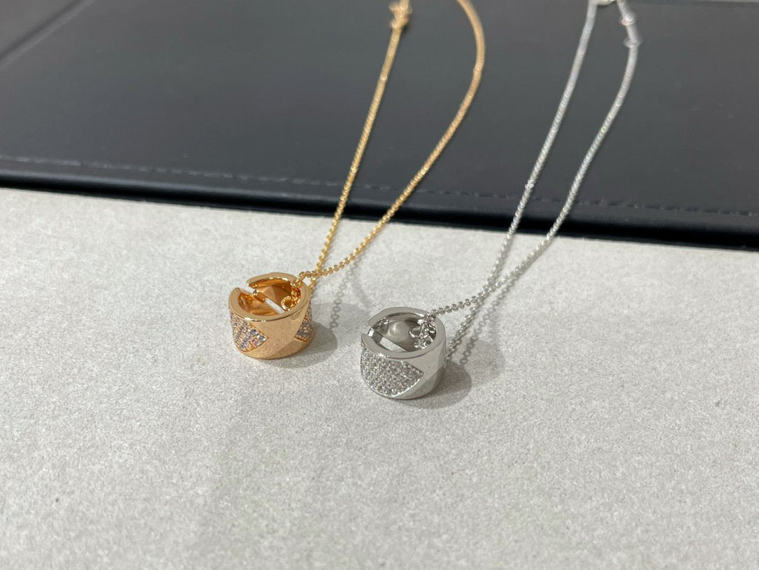 [Elowen Jewels]LIENS EVIDENCE DIAMOND PAVED NECKLACE