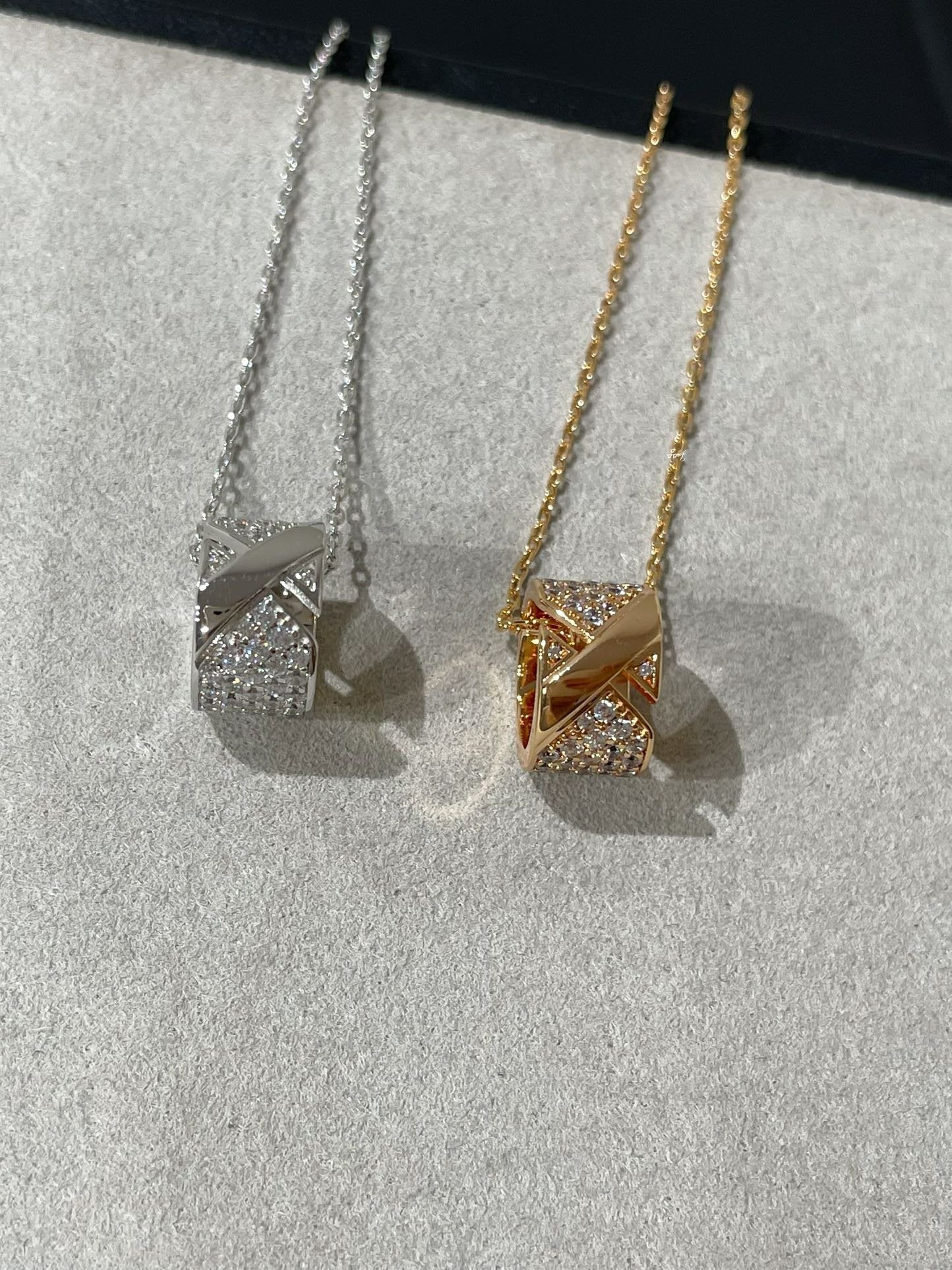 [Elowen Jewels]LIENS EVIDENCE DIAMOND PAVED NECKLACE