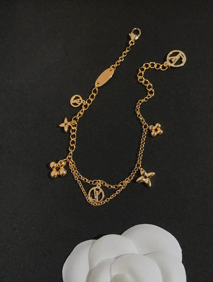 [Elowen Jewels]BLOOMING PINK GOLD MOP BRACELET