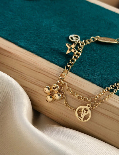 [Elowen Jewels]BLOOMING PINK GOLD MOP BRACELET