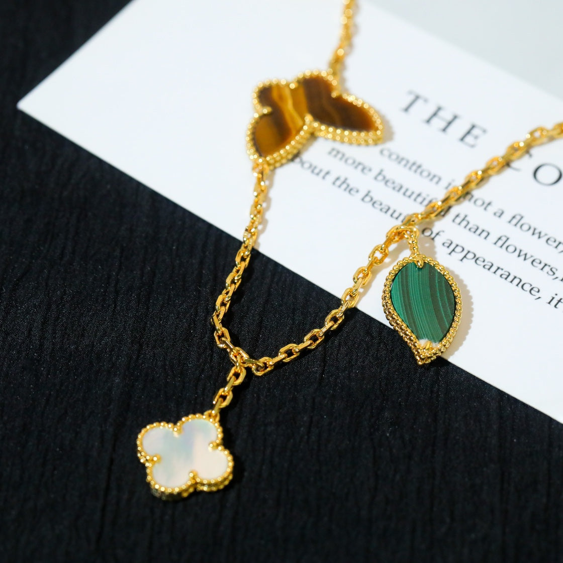[Elowen Jewels]LUCKY SPRING 5 MOTIF GOLD BRACELET