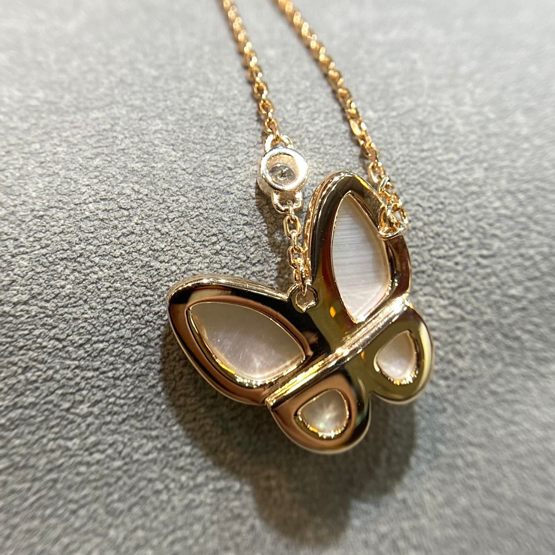 [Elowen Jewels]BUTTERFLY MOP DIAMOND NECKLACE