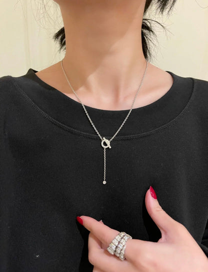 [Elowen Jewels]FINESSE SILVER DIAMOND NECKLACE