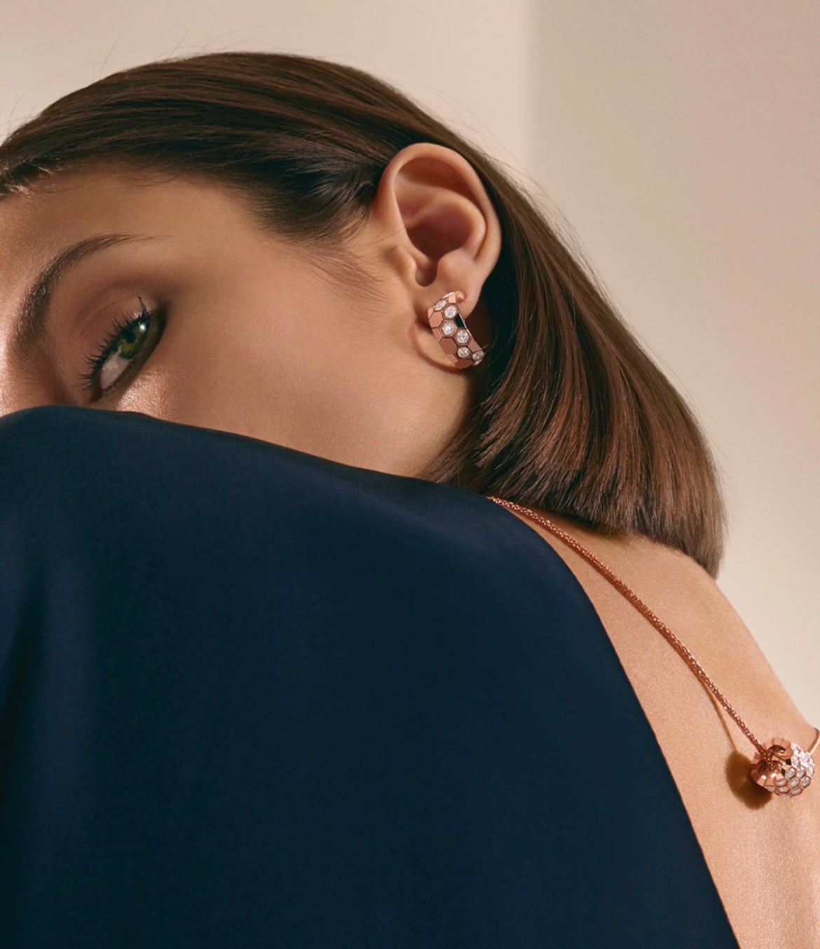 [Elowen Jewels]BEE LOVE DIAMOND HOOP EARRINGS