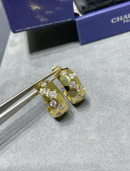 [Elowen Jewels]BEE LOVE DIAMOND HOOP EARRINGS