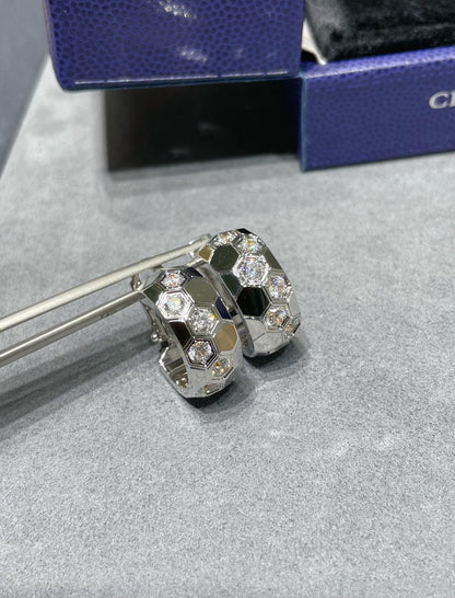 [Elowen Jewels]BEE LOVE DIAMOND HOOP EARRINGS
