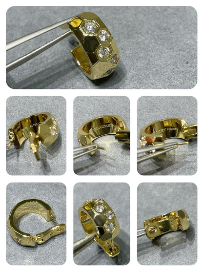 [Elowen Jewels]BEE LOVE DIAMOND HOOP EARRINGS