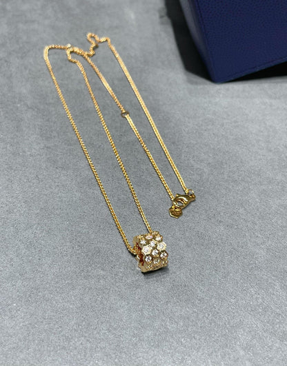 [Elowen Jewels]BEE LOVE DIAMOND PAVED 3 ROW NECKLACE