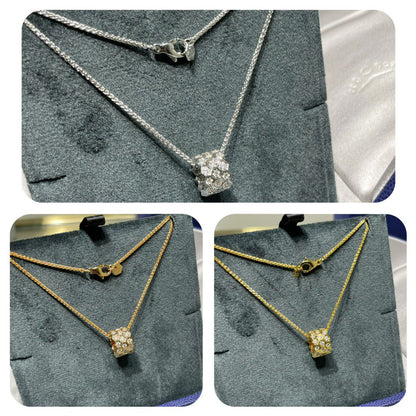 [Elowen Jewels]BEE LOVE DIAMOND PAVED 3 ROW NECKLACE