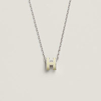 [Elowen Jewel]HM CLIC YELLOW ENAMEL GOLD NECKLACE