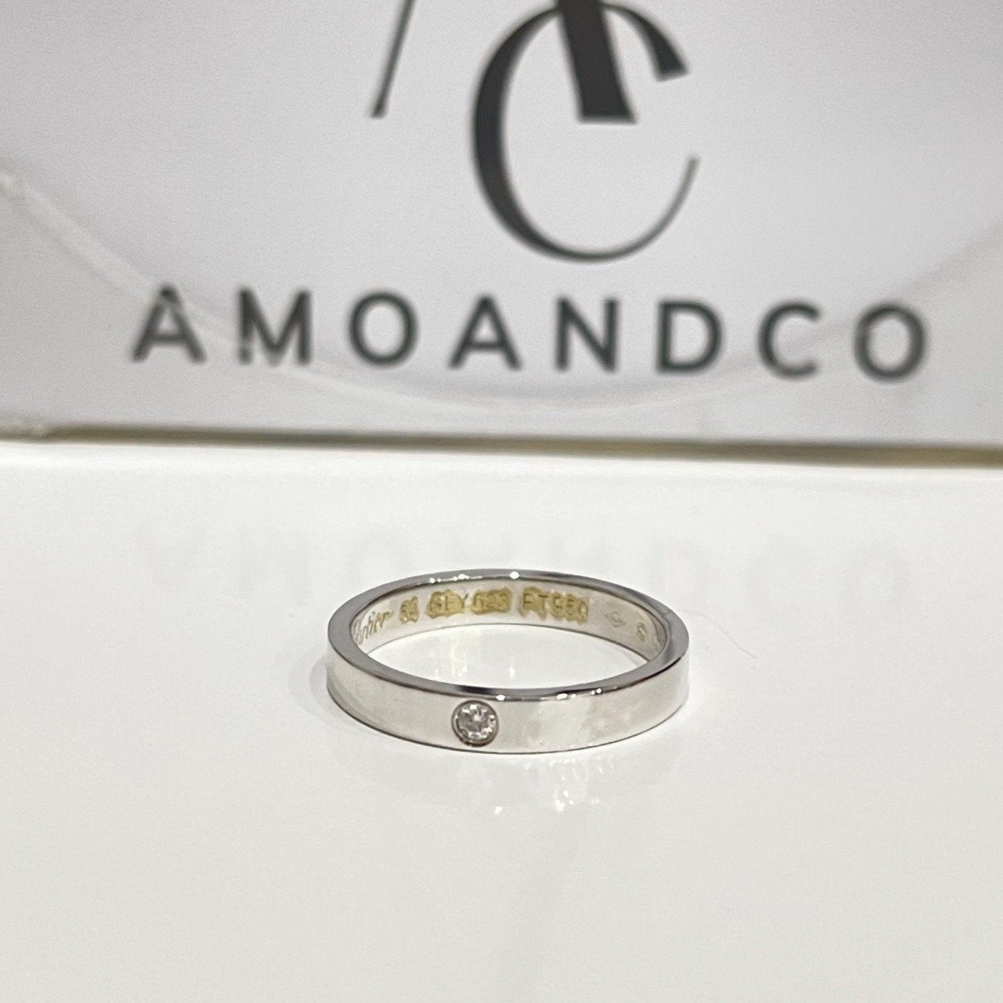 [Elowen Jewels]LOVE RING 4MM 1 DIAMOND