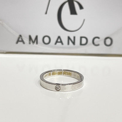 [Elowen Jewels]LOVE RING 4MM 1 DIAMOND