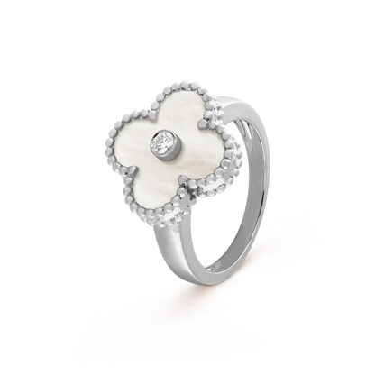 [Elowen Jewels]CLOVER SILVER MOP DIAMOND RING