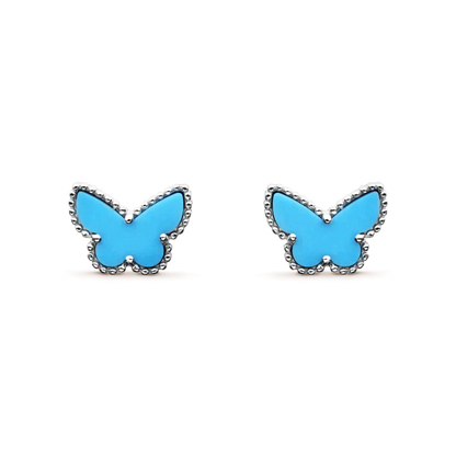 [Elowen Jewels]BUTTERFLY TURQUOISE EARRINGS SILVER