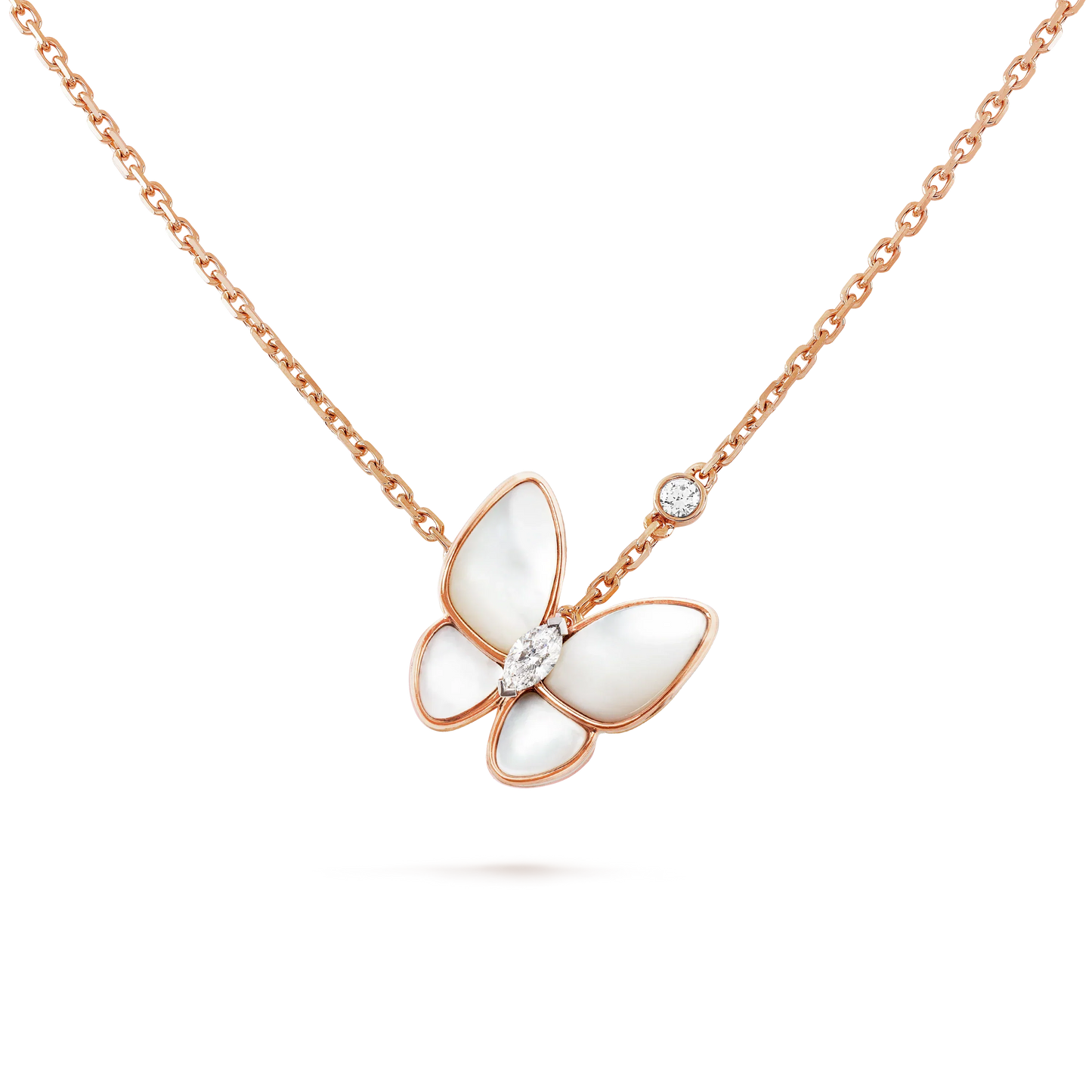 [Elowen Jewels]BUTTERFLY MOP DIAMOND NECKLACE