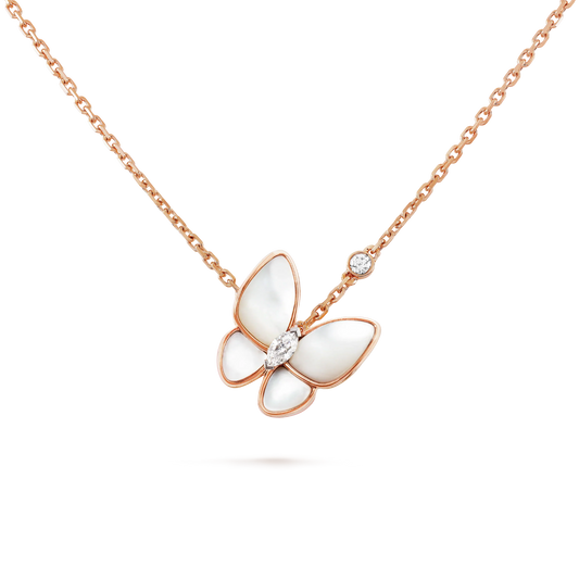 [Elowen Jewels]BUTTERFLY MOP DIAMOND NECKLACE