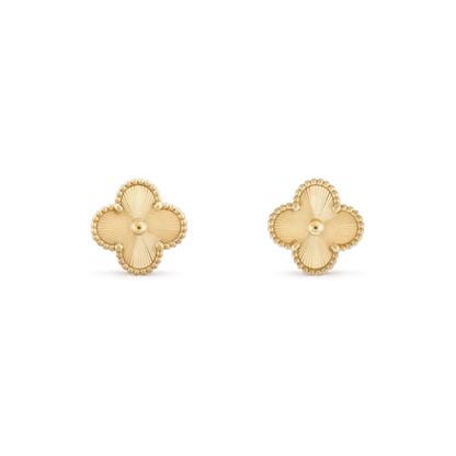 [Elowen Jewels]CLOVER MINI 9.5MM LASER EARRINGS