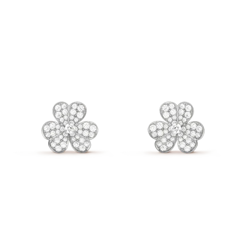 [Elowen Jewels]CLOVER COMOS DIAMOND EARRINGS SILVER