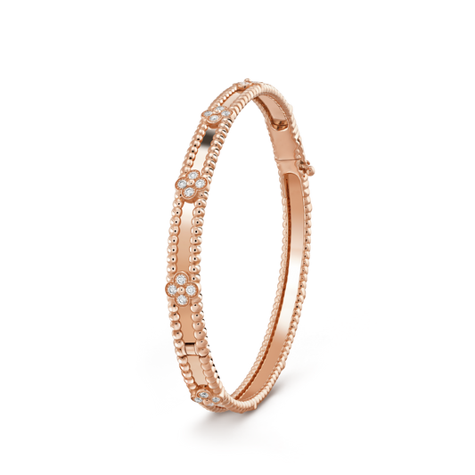 [Elowen Jewels]CLOVER BRACELET 4MM DIAMONDS