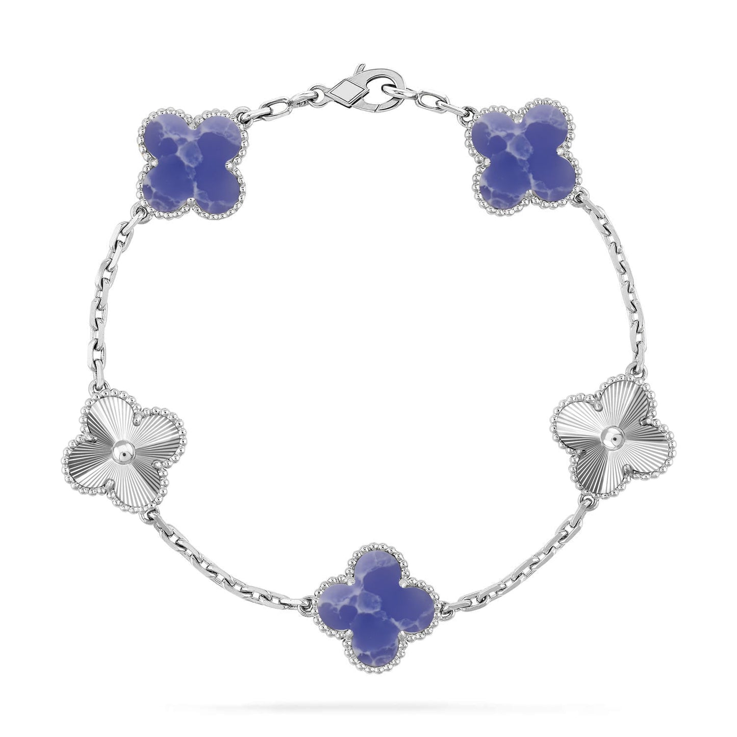 [Elowen Jewels]CLOVER 5 MOTIF BLUE VEINS BRACELET COLLECTION