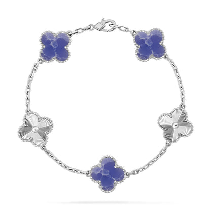 [Elowen Jewels]CLOVER 5 MOTIF BLUE VEINS BRACELET COLLECTION