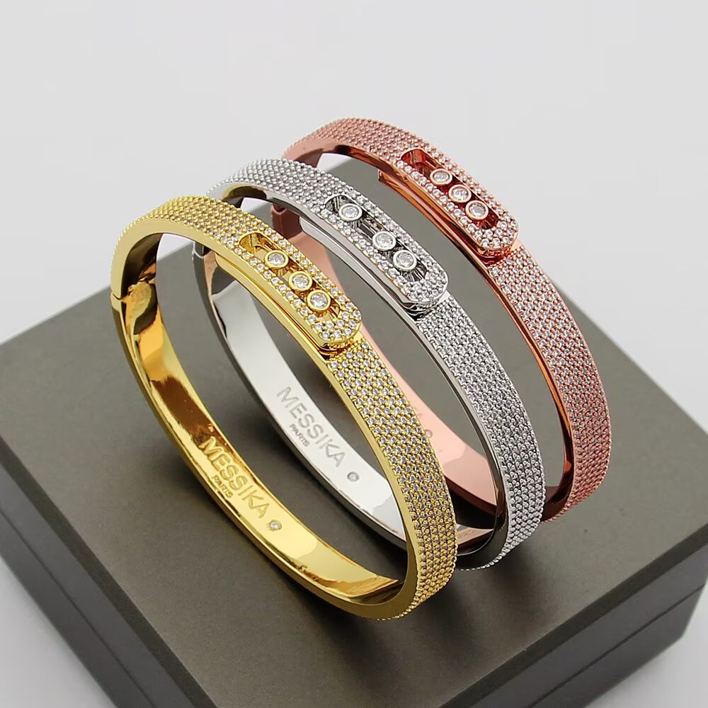 [Elowen Jewelry]Move Noa Full Pavé Diamond Bangle Bracelet
