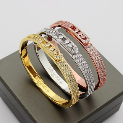 [Elowen Jewelry]Move Noa Full Pavé Diamond Bangle Bracelet
