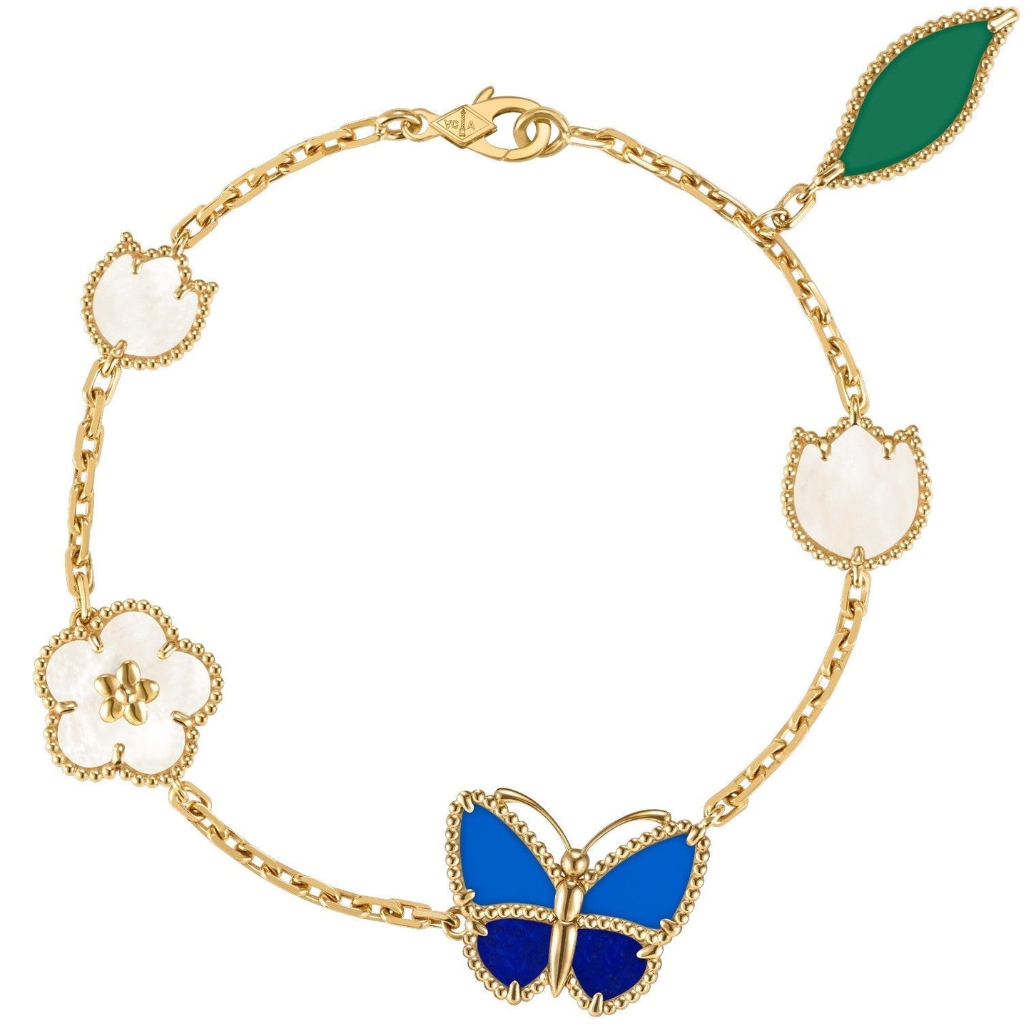 [Elowen Jewels]LUCKY SPRING BUTTERFLY 5 MOTIF BRACELET