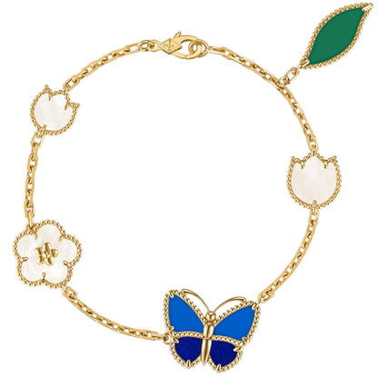 [Elowen Jewels]LUCKY SPRING BUTTERFLY 5 MOTIF BRACELET