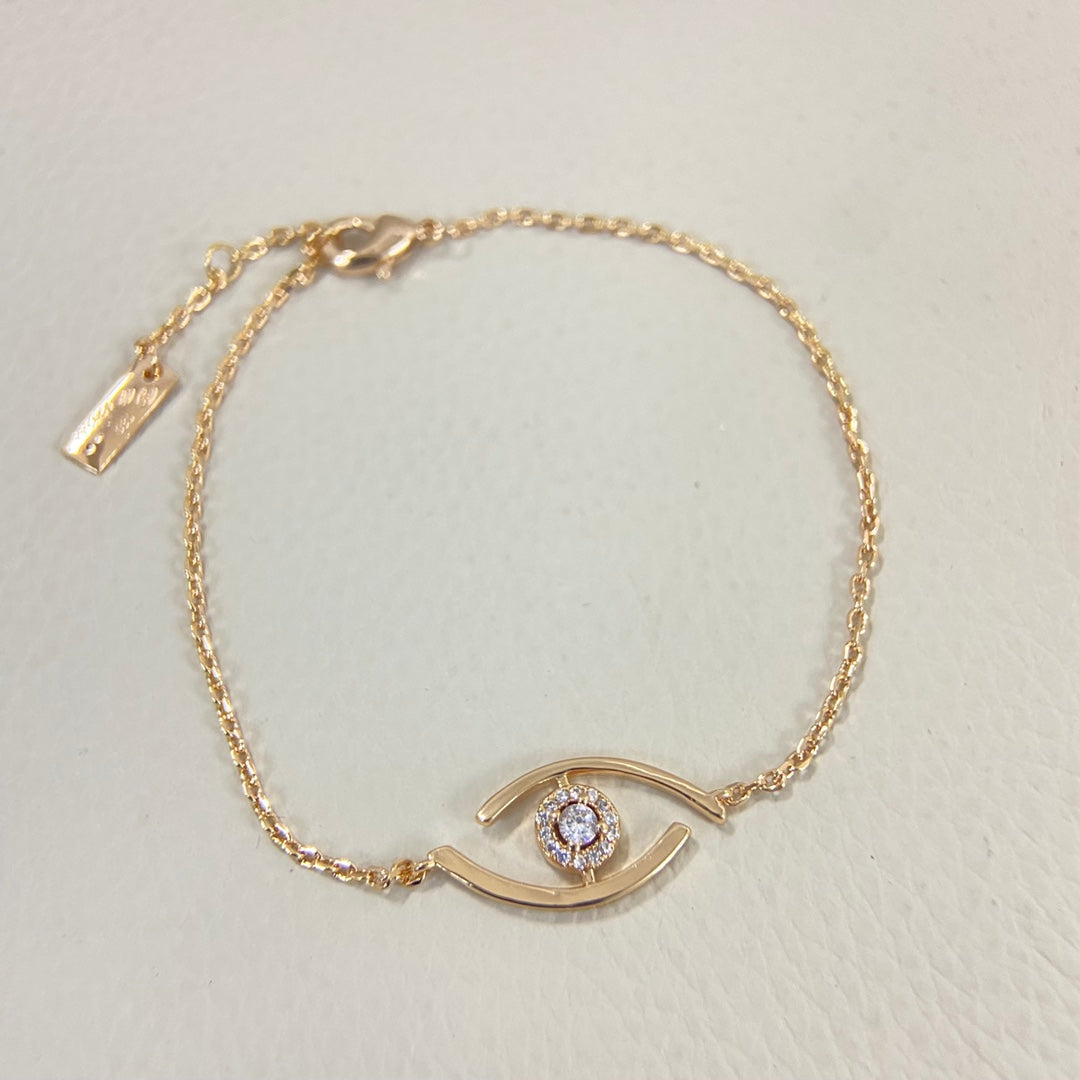 [Elowen Jewelry]Lucky Eye Pave-Set Diamond Bracelet