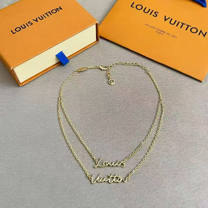 [Elowen Jewels]LV Script Necklace