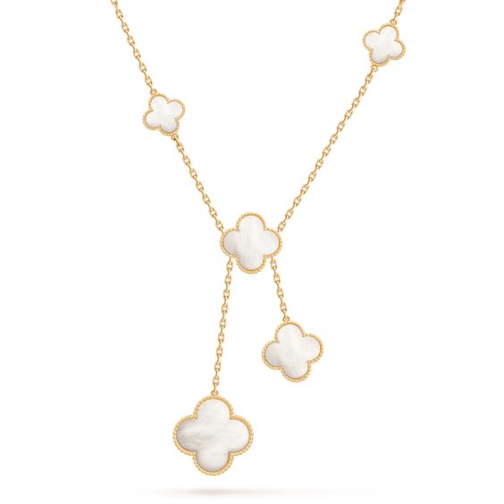 [Elowen Jewels]CLOVER MOTHER OF PEARL NECKLACE 6 MOTIF