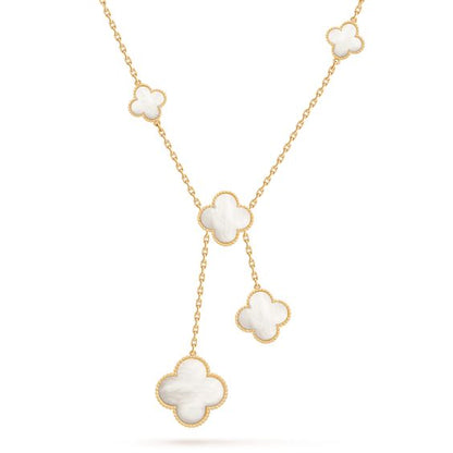 [Elowen Jewels]CLOVER MOTHER OF PEARL NECKLACE 6 MOTIF
