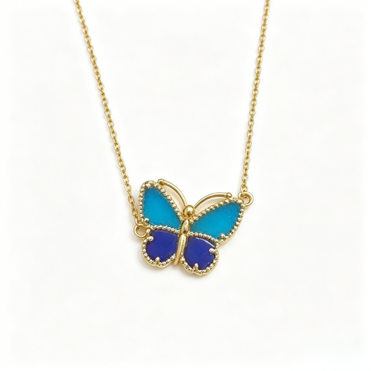[Elowen-jewel] 2026 NEW LUCKY BUTTERFLY 1 MOTIFS NECKLACE