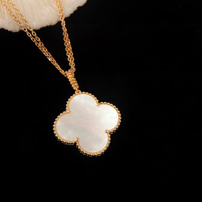 [Elowen Jewels]CLOVER 25MM MOP LARGE PENDANT NECKLACE