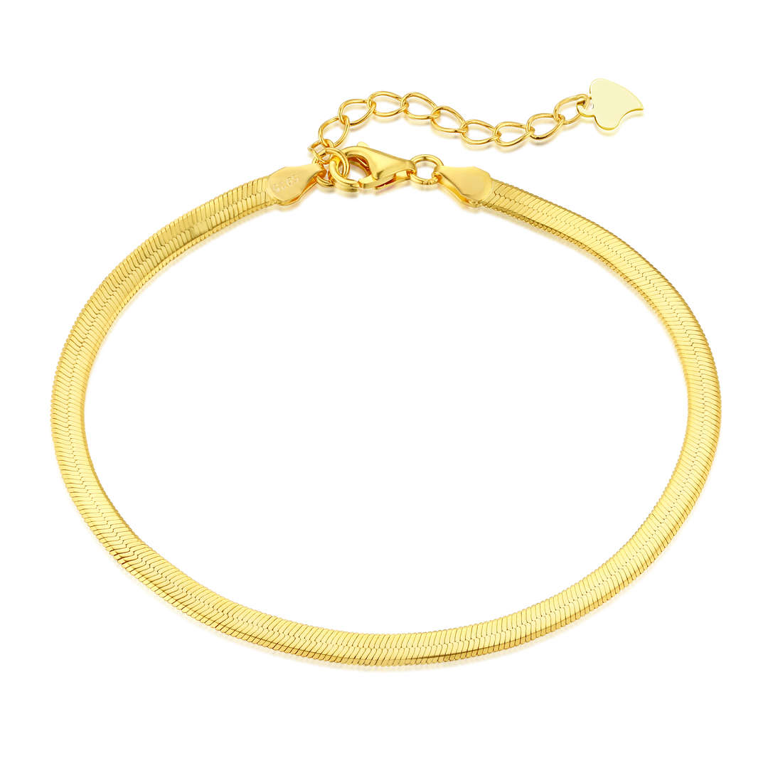 [Elowen Jewels]Flat Snake Bone Chain Blade Necklace